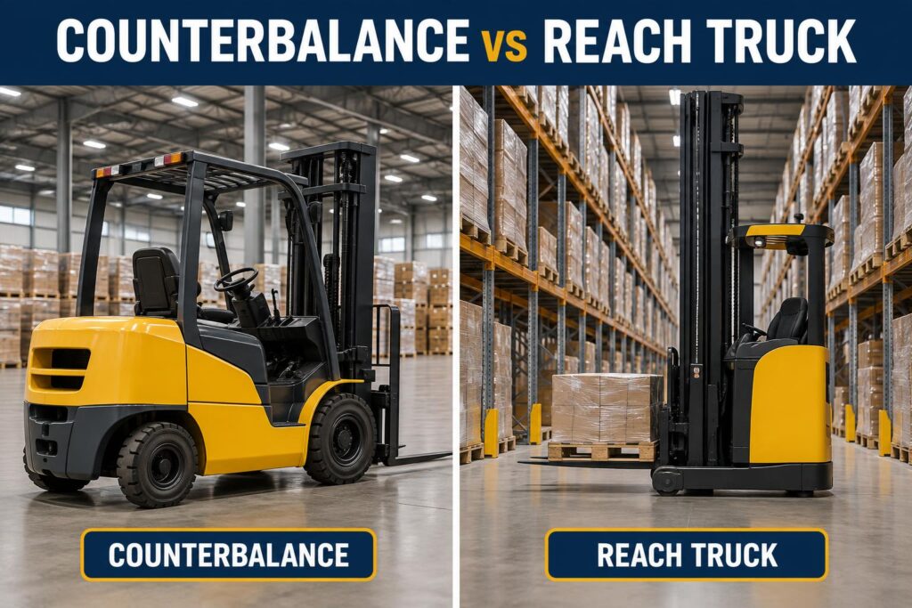 counterbalance vs reach truck